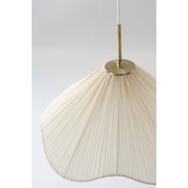 Kremno bela tekstilna viseča svetilka ø 50 cm Lunaria – Jotex-image-2