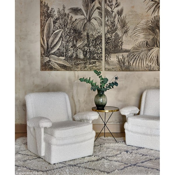 Kremno bela pralna ročno tkana volnena preproga 200x300 cm Berber Soul – Lorena Canals-image-3