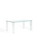 Steklena jedilna miza 90x160 cm Adularia – Kave Home