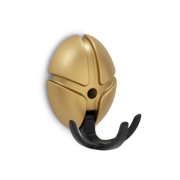 Črn/v zlati barvi plastičen stenski obešalnik Tick – Spinder Design-image-2