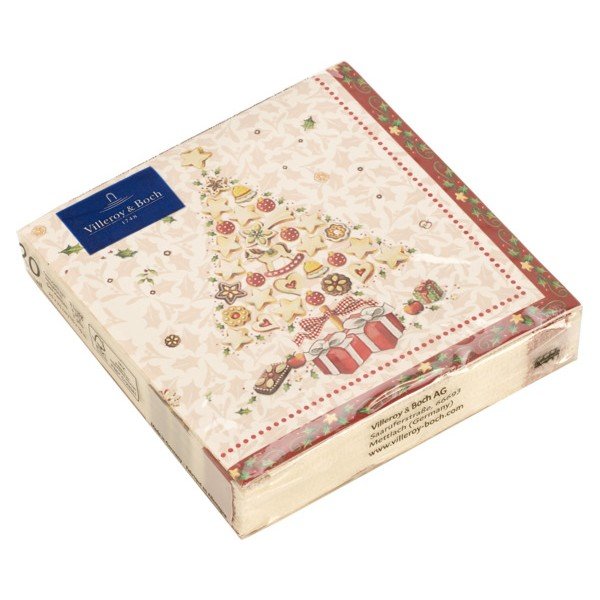 Set 20 papirnatih serviet z božičnim motivom Villeroy&Boch Christmas Tree, 25 x 25 cm-image-1
