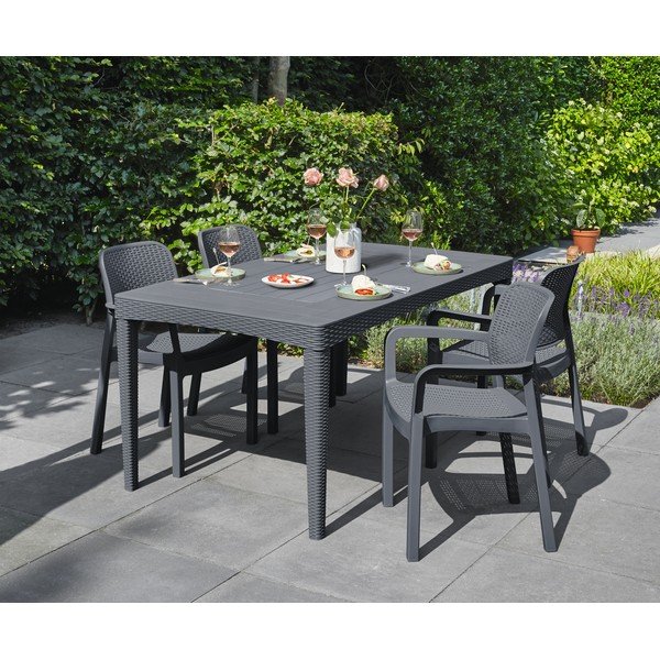 Vrtna miza 90x160 cm Girona – Keter-image-1