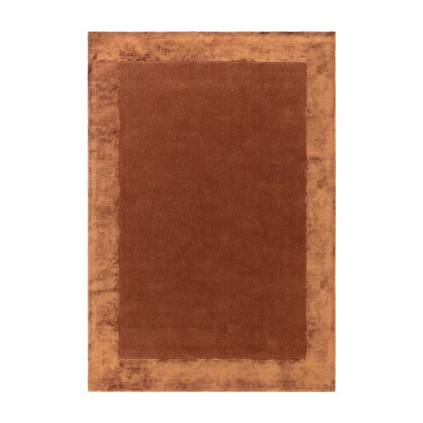 Opečnato oranžna ročno tkana preproga iz mešanice volne 120x170 cm Ascot – Asiatic Carpets