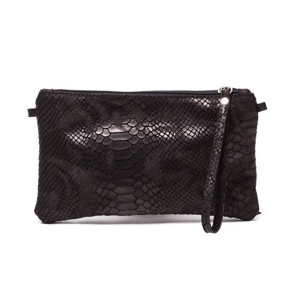 Usnjena torbica Carlita, črna-image-1