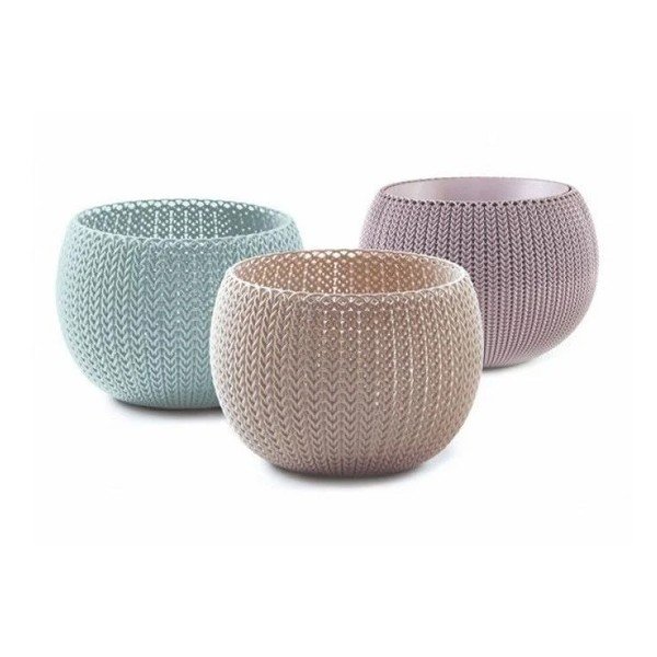 Plastični cvetlični lonci v kompletu 3 ks ø 15 cm Cozy – Keter