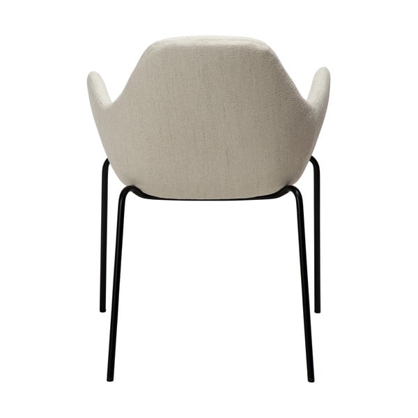 Kremno bel fotelj iz tkanine bouclé Zimmer – DAN-FORM Denmark-image-4