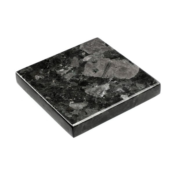 Črn granitni pladenj RGE Black Crystal, 15 x 15 cm