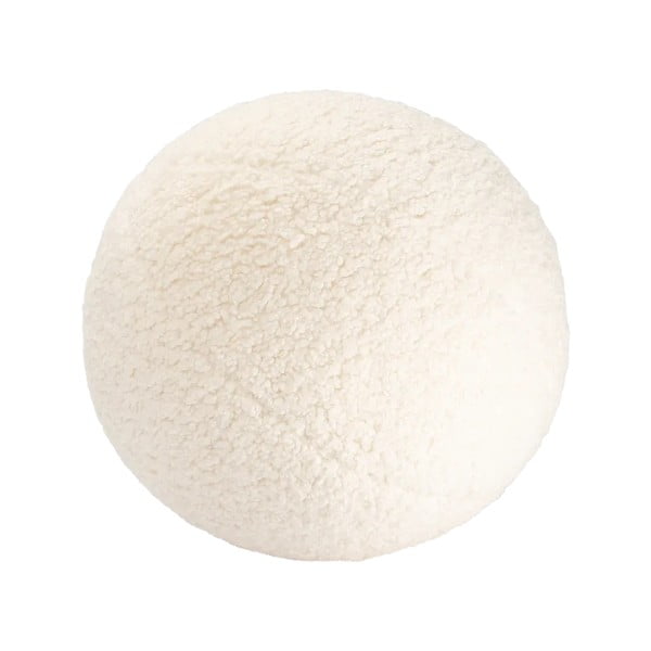 Kremno bela otroška sedežna blazina bouclé Ball – Wigiwama