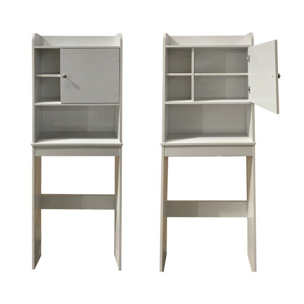 Bela visoka omarica za pralni stroj ali WC 58x173 cm Laundry – Tomasucci-image-3