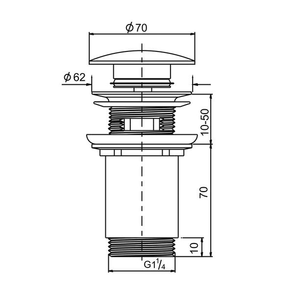 Zgornji del sifona za umivalnik – Sapho-image-2