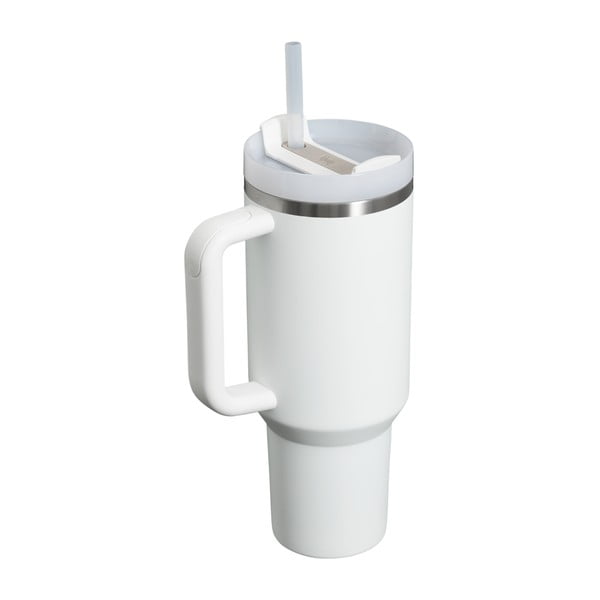 Bela termovka s slamico iz nerjavečega jekla 1,18 l Quencher H2.0 FlowState Tumbler Frost – Stanley-image-2