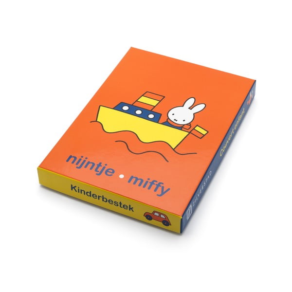 Otroški jedilni pribor iz nerjavečega jekla v srebrni barvi 4 ks Miffy – Zilverstad-image-4