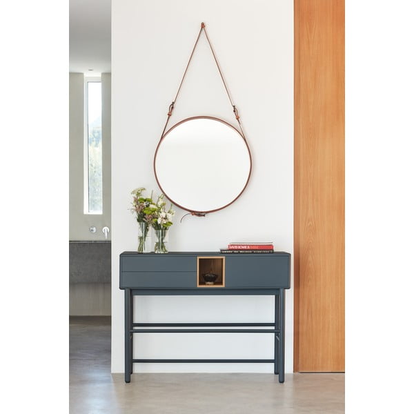 Temno siva konzolna mizica 35x120 cm Corvo - Teulat-image-1