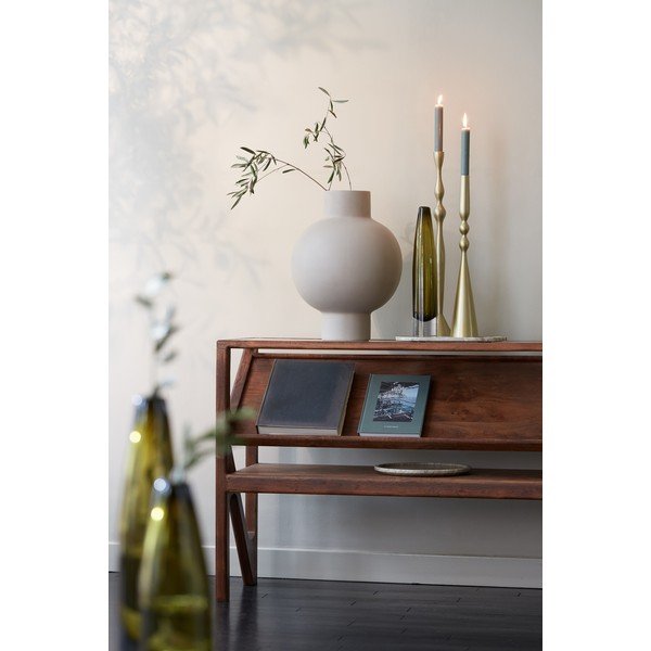 Stranska mizica s stekleno mizno ploščo v naravni barvi 41x119 cm Yuki – Light & Living-image-1