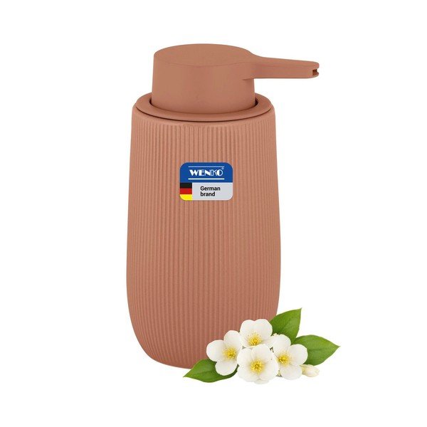 Rjav plastičen dozirnik za milo 400 ml Fablo – Wenko-image-3