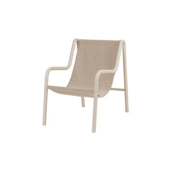 Bež kovinski vrtni fotelj Nokk – noo.ma