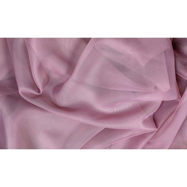 Rožnata prosojna zavesa 140x245 cm Voile – Mendola Fabrics-image-1