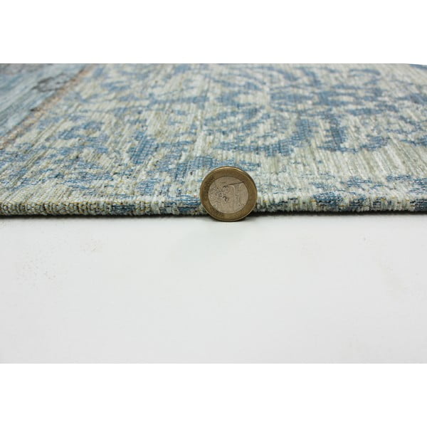 Modro-siva preproga Flair Rugs Patchwork Chenille Duck Egg, 120 x 170 cm-image-2