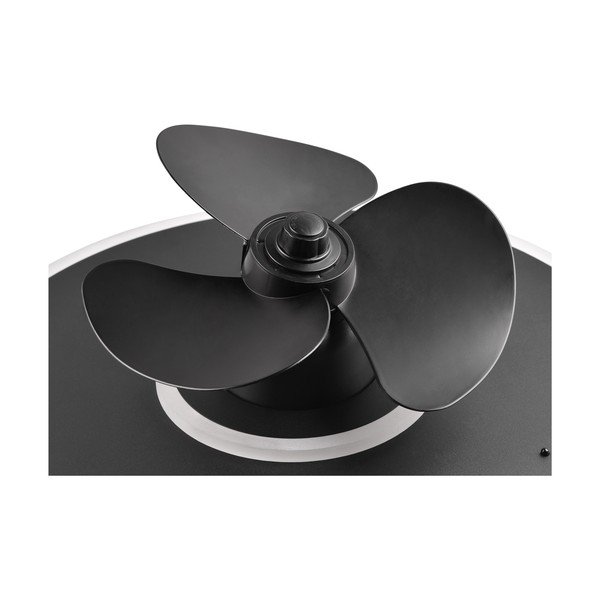 Mat črna LED stropna svetilka Nybro – Trio-image-3