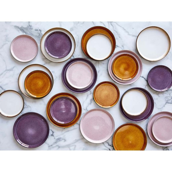 Črn/vijoličen krožnik iz kamenine ø 27 cm Gastro Black/Purple – Bitz-image-1