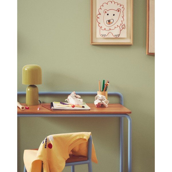 Zelena namizna svetilka s kovinskim senčilom (višina 28 cm) Monze – Kave Home-image-3