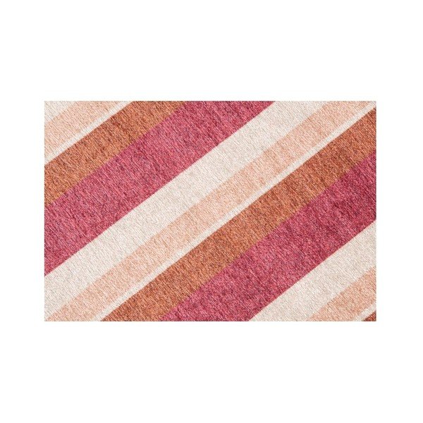 Rdeča in oranžna preproga Floorita City Loft Stripes, 80 x 130 cm-image-3