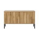 TV omarica v hrastovem dekorju v naravni barvi 100x56x44 cm Gravure – WOOOD