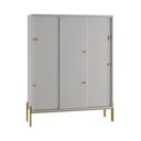 Svetlo siva otroška omara 154x195 cm Cube - Pinio