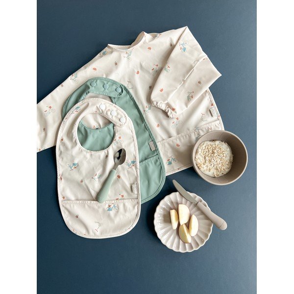 Rjavo-bež silikonski otroški jedilni pribor 3 ks Olive Mix – Cam Cam Copenhagen-image-4