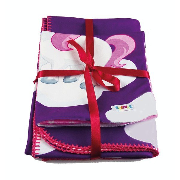 Rožnata/vijolična otroška odeja 85x125 cm – OYO kids-image-1