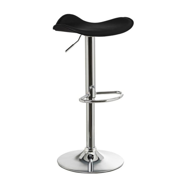 Črni barski stoli z nastavljivo višino iz umetnega usnja v kompletu 2 ks (višina sedeža 73 cm) – Casa Selección