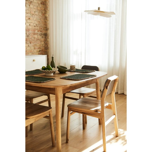 Jedilna miza iz masivnega hrasta 90x160 cm Twig – The Beds-image-2