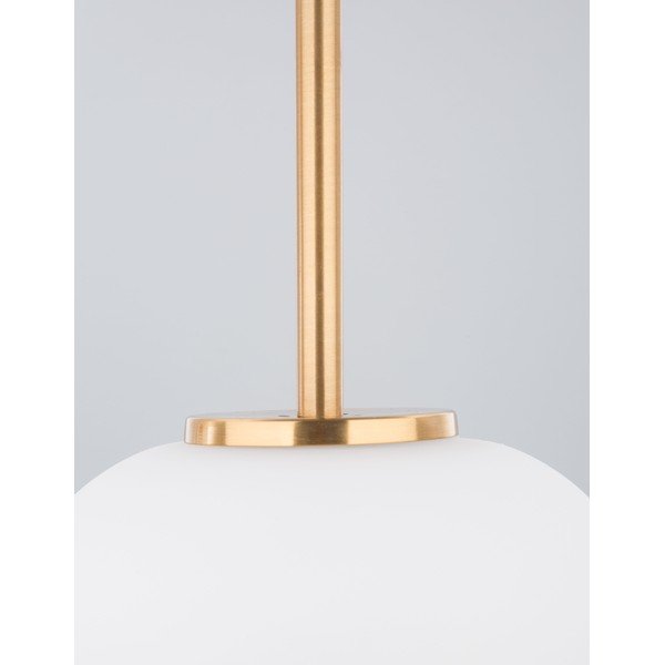 Bela/medeninasta steklena viseča svetilka ø 22 cm Lato – Nova Luce-image-3