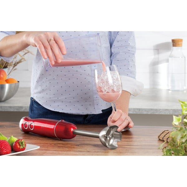 Rdeči palični mešalnik Burgundy Metallic Line - BerlingerHaus-image-3