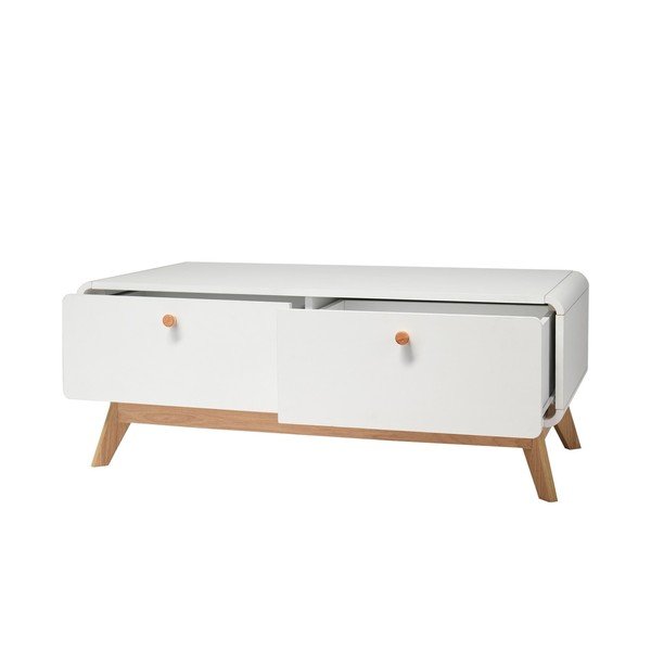 Bela TV omarica 100x40 cm Cassie - Støraa -image-3