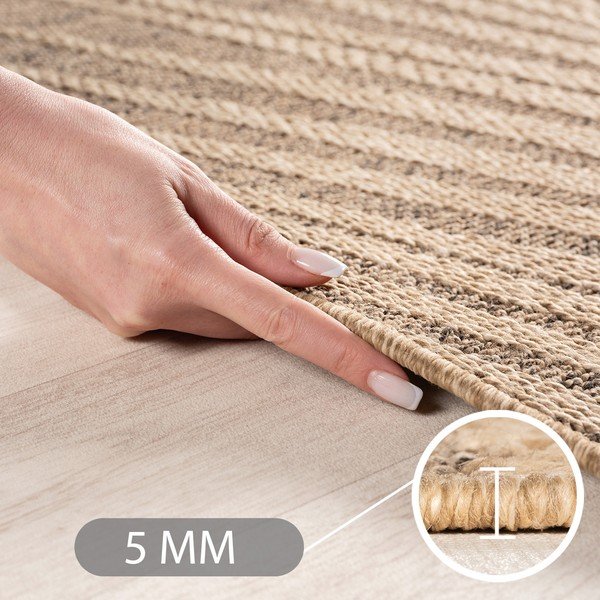 Rjava okrogla notranja in zunanja preproga ø 160 cm Timber 1403 – Ayyildiz Carpets-image-3