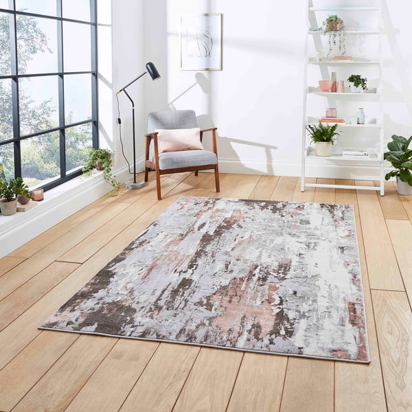 Sivo-roza preproga Think Rugs Apollo, 120 x 170 cm-image-1