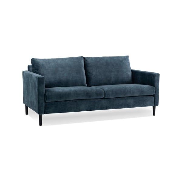 Temno modra žametna sedežna garnitura Scandic Adagio, širina 153 cm-image-2