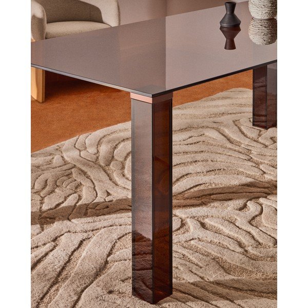 Steklena jedilna miza 90x160 cm Adularia – Kave Home-image-3