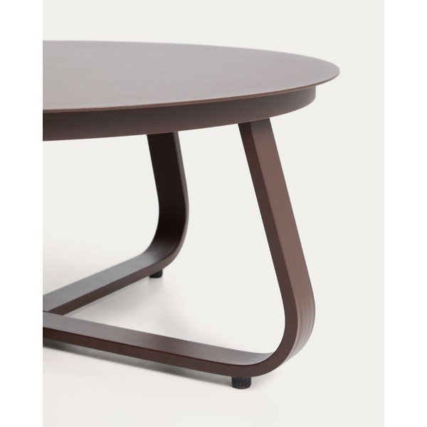Kovinska okrogla vrtna klubska mizica ø 80 cm Tamaris – Kave Home-image-2