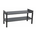 Črna omarica za čevlje iz masivnega hrasta Confetti – Rowico