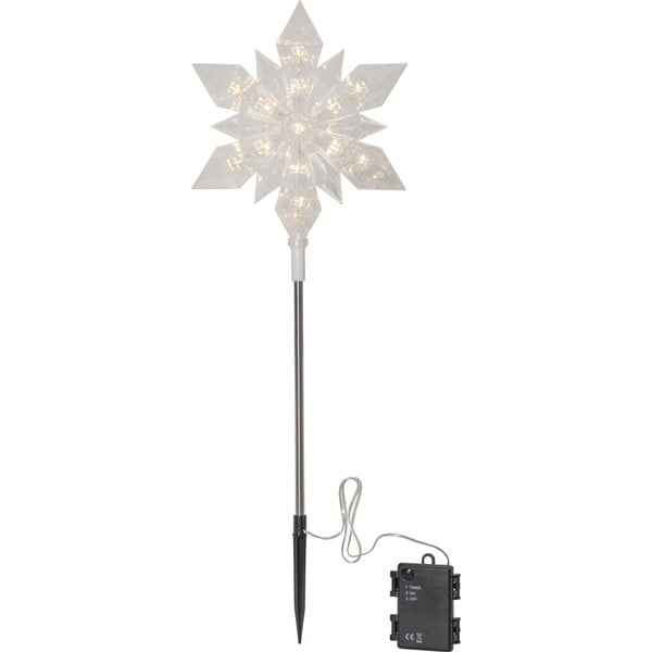 Črna božična svetlobna dekoracija Flocke – Star Trading