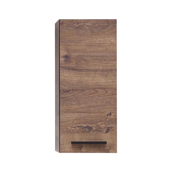 Rjava stenska kopalniška omarica v hrastovem dekorju 30x70 cm Set 374 - Pelipal