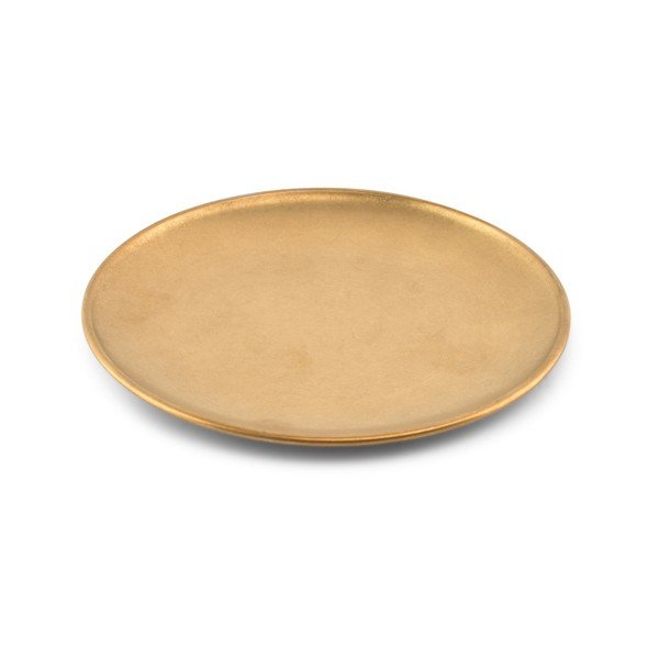 Desertni kovinski krožnik v zlati barvi ø 17 cm Serve – BonBistro-image-3