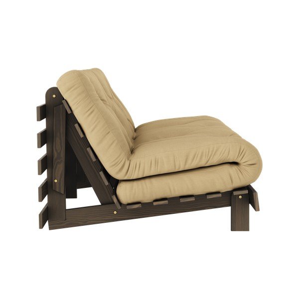 Gorčično rumena/bež raztegljiva sedežna garnitura 160 cm Roots – Karup Design-image-4