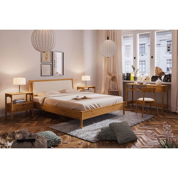 Postelja iz masivnega hrasta 90x200 cm Pola – The Beds-image-4