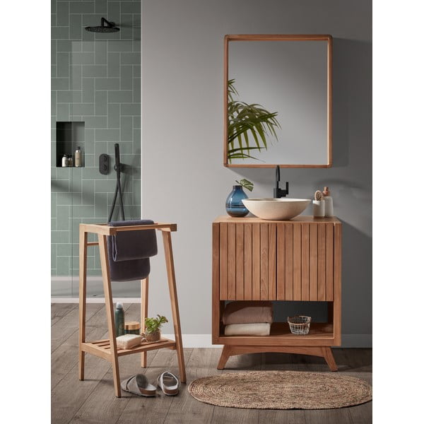 Ogledalo iz tikovega lesa Kave Home Sunday, 80 x 65 cm-image-4