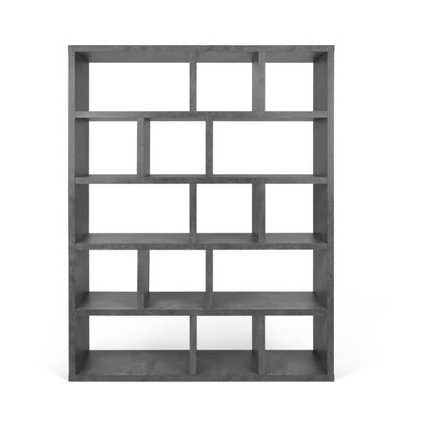 Siv regal v betonskem dekorju 150x198 cm Berlin – TemaHome