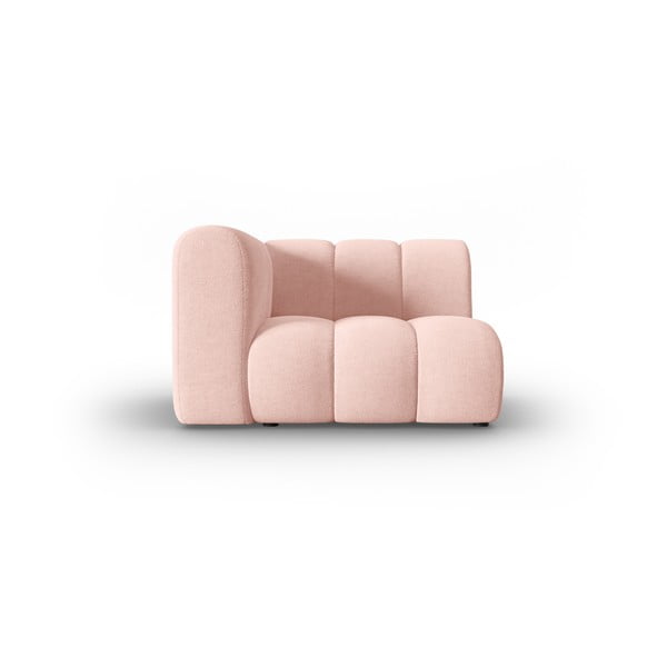 Rožnata modularna sedežna garnitura (levi kot) Lupine – Micadoni Home