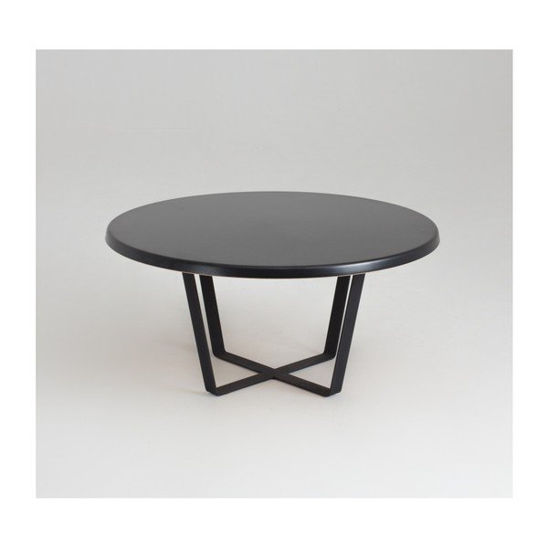 Črna mizica za kavo Custom Form Mapple, premer 80 cm-image-2